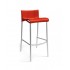 Duca Stacking Restaurant Bar Stool in Red